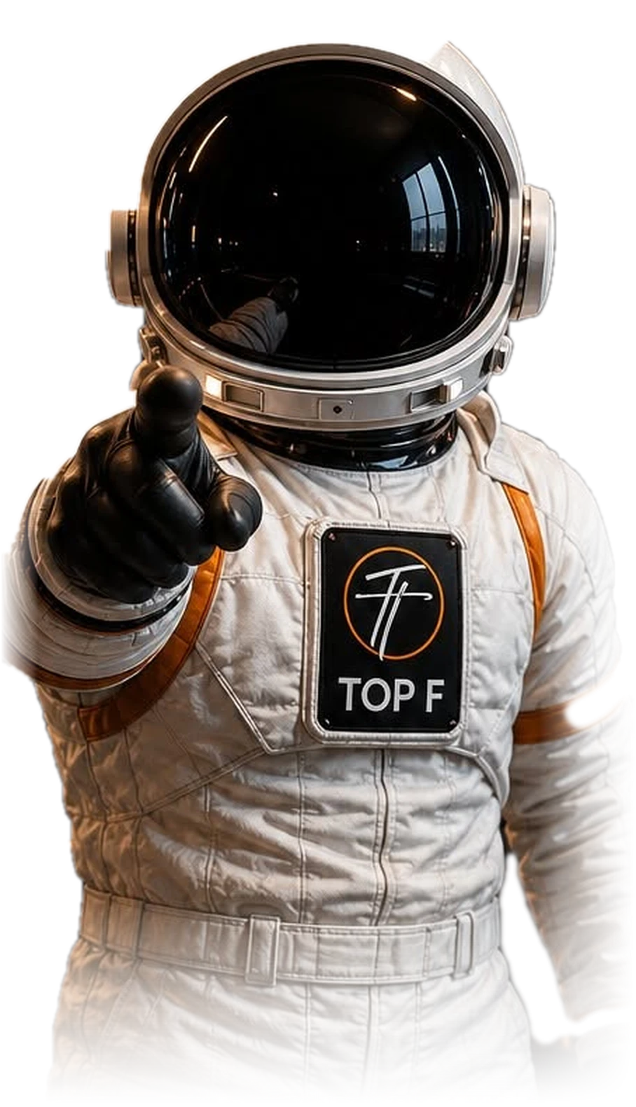 Astronauta da TOP F apontando para você